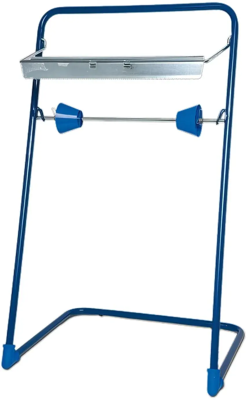 Putzpapierspender Standgerät blau 500x405x840mm bis max. 40cm Rollen