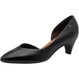 TAMARIS Damen Pumps mit Trichterabsatz Leder, schwarz, 38 EU