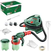 Bosch PFS 5000 E (1200 W, 2X Farbbehälter 1000 ml, Düsen für Wandfarben, Lackfarben, Lasuren, im Karton) - Amazon Edition