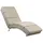 CASARIA Relaxliege London Kunstleder 186 x 89 x 55 cm Beige mit Liegeposition