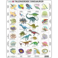 Larsen Puzzle Faszinierende Dinosaurier 35 Teile