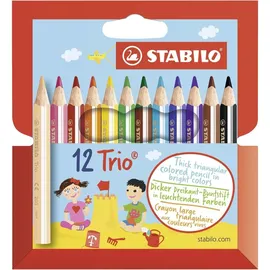Stabilo Dreikant-Buntstift 12 St. ergonomisch