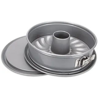 Städter Springform mit Flach- und Rohrboden 26 cm / H 7 cm Silber