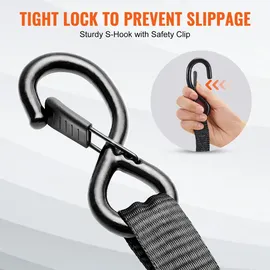 Vevor Spanngurte 4er-Set 0,025 x 4,6 m 998 kg