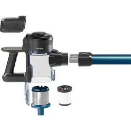 h.koenig UP610 Akku-Besenstaubsauger blau