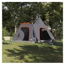 vidaXL Teepee Zelt für 5 Personen Grau/Orange