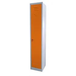 Garderobenschrank aus Metall 30x30x180h Serie Side by Side ausrichten. Farbe ORANGE