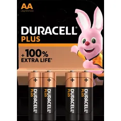 Duracell Plus Alkaline Batterie MN1500 - Zuverlässige Energie im 4er-Blister