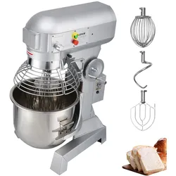 VEVOR Teigmixer Küchenmaschine StandMixer Kommerzielle Knetmaschine 15 Qt 600W