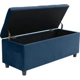 Home Affaire Bettbank »Abgesteppt«, Mit Stauraum, auch als Garderobenbank geeignet, Polsterbank blau