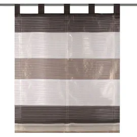 Home fashion SCHLAUFENRAFFROLLO QUERSTREIFEN SCHERLI GABI, 130 X 100 cm, 7, 79183-6007 Stein 130x100 cm