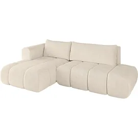 altdecor Ecksofa Cord 2-Sitzer Beige