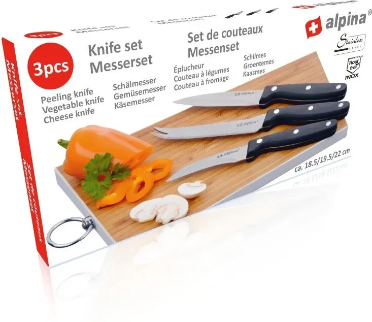 Messer 3er-Set 18,5/19,5/22cm