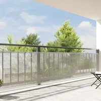 VidaXL Transparente Plane mit Ösen 1x10 m Polyethylen