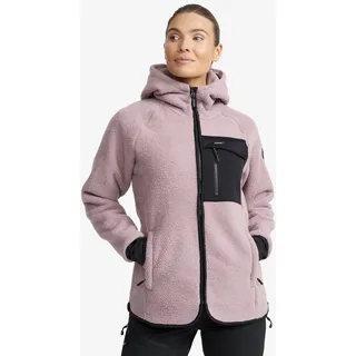 Sherpa Hoodie Damen Dusty Mauve, Größe:S - Damen > Oberteile > Fleece & Midlayers - Rosa