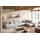 KAWOLA Wohnlandschaft U-Form Madeline Cord Longchair links hellgrau