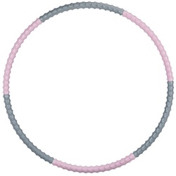 relaxdays Hula-Hoop-Reifen Hula Hoop Reifen Erwachsene grau|rosa