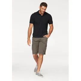 MAN'S WORLD Cargobermudas MAN'S WORLD, Herren, Gr. 66, N-Gr, grün (olivgrün), Obermaterial: 100% Baumwolle, unifarben, normal kniebedeckend, Hosen, auch in Großen Größen, Topseller