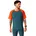 Kurzarm-T-Shirt grau/orange S