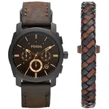 Fossil Machine Leder 42 mm FS5251 Set