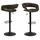 Actona 2er Set Actona Barhocker Grace Stoff Grau Anthrazit