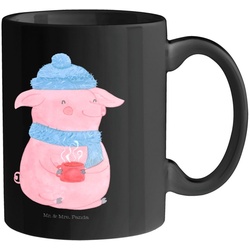 Mr. & Mrs. Panda Tasse Glühschwein – Schwarz – Geschenk, Kaffeetasse, Advent, Tasse Sprüche, Keramik Schwarz schwarz