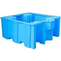 Bauer Südlohn GREEN-LINE PE-Auffangwanne WP 1/11, aus robustem Polyethylen, Blau