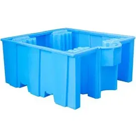 Bauer Südlohn GREEN-LINE PE-Auffangwanne WP 1/11, aus robustem Polyethylen, Blau