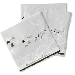 Sovie HOME Serviette Trauer aus Tissue 33 x 33 cm, 20 Stück