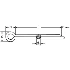 E-NORMpro Splinte DIN 94 verzinkt 3,2 x 40 100 Stück