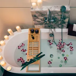 Homcom Badewannenablage Badewanne Braun