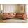 Home Affaire Ecksofa HOME AFFAIRE "Pinto, XXL, 250/290 cm, langer Schenkel, Ottomane", braun (cognac), B:290cm H:85cm T:250cm, Luxus-Microfaser in Lederoptik(100% Polyester);Cord (92% Polyester, 8% Polyamide), Sofas, Ecksofa, Cord, Chenille, Lederoptik, mit Keder,