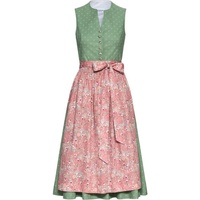 FELICITAS Dirndl Mididirndl Dorle Sally grün|rosa 44