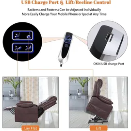 luxuskollektion Fernsehsessel elektrisch verstellbar mit Aufstehhilfe und