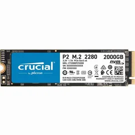 Crucial P2 M.2 PCIe Gen3 NVMe Internes SSD - Bis zu 2400MB/s - CT2000P2SSD8