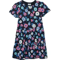 S.Oliver Ausgestelltes Stufenkleid mit Puffärmeln, Navy 92