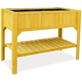 HABAU Hochbeet mit Ablage 117 x 90 x 59 cm Natur