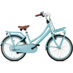 Popal Daily Dutch Basic+ N3 - Kinder Hollandrad - Citybike - 22 Zoll - Mattblau BLAU|braun 22