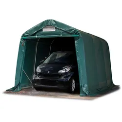 TOOLPORT  2,4x3,6m Zeltgarage, PVC-Plane, dunkelgrün, ohne Statik - (77835)