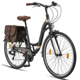 licorne bike gmbh Stella Plus 28 Zoll RH 0 cm Unisex schwarz