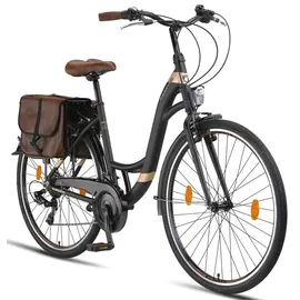 licorne bike gmbh Stella Plus 28 Zoll RH 0 cm Unisex schwarz