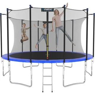430 cm inkl. Sicherheitsnetz und Leiter Blau
