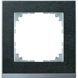 Merten Rahmen 1-fach schief-alu mit Stein M-Pure Decor MEG4010-3669 für GEB-K