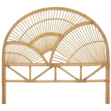 vente-unique Bettkopfteil, Efela Naturfarben Hell 145 cm