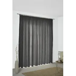 Vorhang WIRTH "Sepino" Gr. 3, grau, B:132cm H:225cm, Jacquard, Baumwolle, Polyester, Gardinen