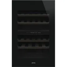 Smeg CVI040BE Einbau Weinlagerschrank 88 cm - 2 Temperaturzonen - Schwarzglas
