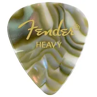 Fender Premium Celluloid 351 Shape Plektren, Heavy, Abalone, 12er-Pack