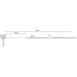 meineWunschleuchte Lichtschlauch Solar 4,9 m 2er Set transparent