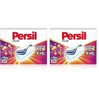 Persil Power Bars Color Waschmittel (16 Waschladungen), vordosiertes Buntwaschmittel mit biologisch abbaubarem Schutzfilm, für reine Wäsche & hygienische Frische für die Maschine (Packung mit 2)