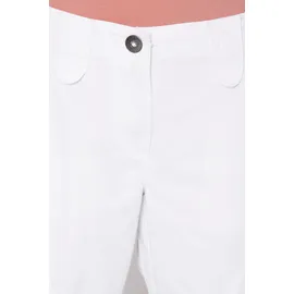 Soccx Shorts SOCCX, Damen, Gr. XL, Normalgrößen, weiß, Popeline, Material: 98% Baumwolle, 2% Elasthan, unifarben, regular fit knielang, Hosen Shorts, mit aufgesetzten Taschen vorne